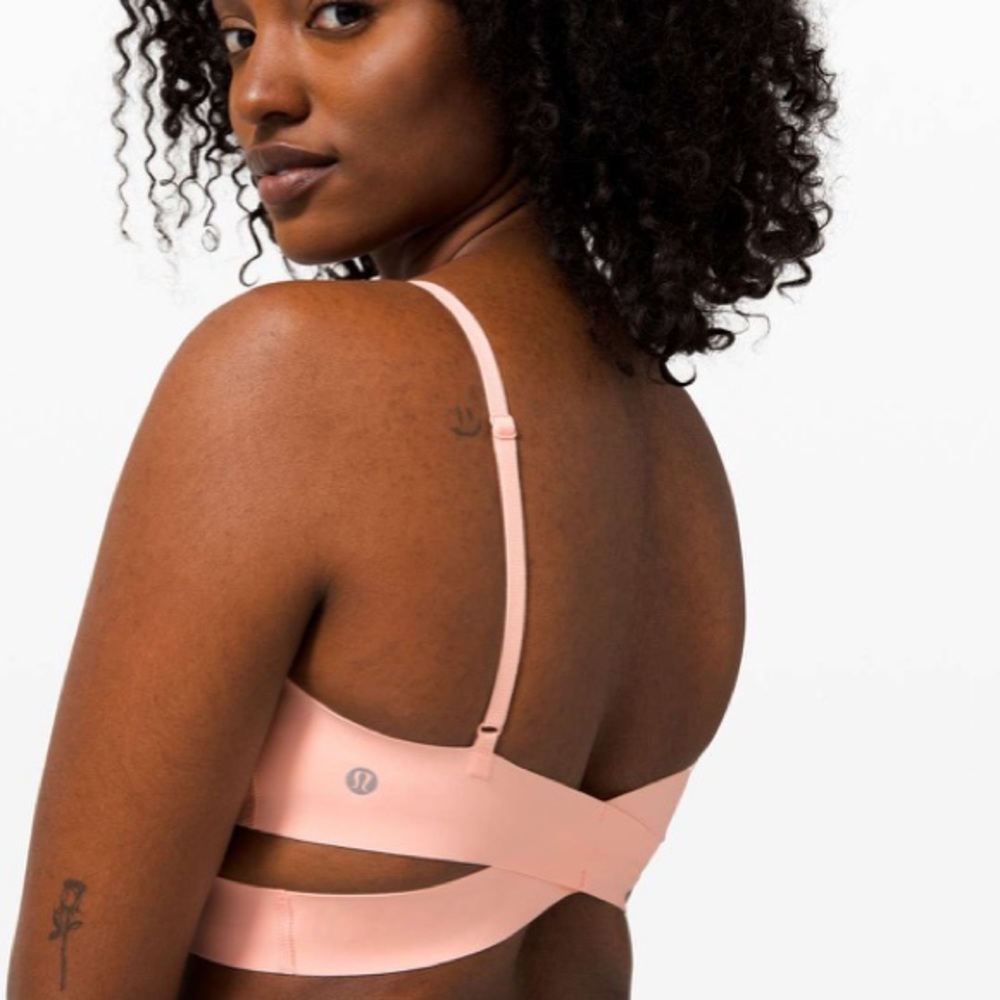 lululemon athletica Light Pink Strappy Back Sports Bra
